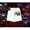 Sasuke uchiha Naruto Anime Karakter Unisex Şort Beyaz