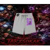Sasuke uchiha Naruto Anime Karakter Unisex Şort Beyaz