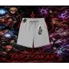 Sasuke uchiha Naruto Anime Karakter Unisex Şort Beyaz