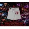 Sasuke uchiha Naruto Anime Karakter Unisex Şort Beyaz