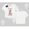 Serene Beauty Kedi Baskılı  Babby Tee Tshirt