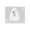 Serene Beauty Kedi Baskılı Kapşonlu Sweatshirt