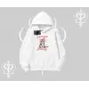 Serene Beauty Kedi Baskılı  Kapşonlu Sweatshirt