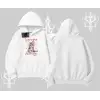 Serene Beauty Kedi Baskılı  Kapşonlu Sweatshirt