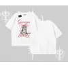 Serene Beauty Kedi Baskılı  Oversize Tshirt