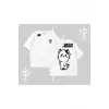 Sevimli Kedi Çizimli Arka Baskılı Oversize Tshirt