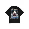SharkShack Siyah Oversize Unisex T-shirt