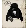 SILENT Kadın Crop Kapşonlu Sweatshirt