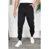 Siyah Renk Erkek Slim Fit Jogger Alt Eşofman JGR12