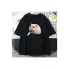 Siyah Sevimli Hamster Meme Grafik