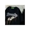 Siyah Unisex Bunaouluo Yıldız Tişört