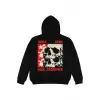 Skull Head Siyah Oversize Kapüşonlu Sweatshirt