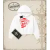 SKULL   Kadın Crop Kapşonlu Sweatshirt