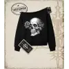 SKULL Kadın Kayık Yaka Sweatshirt