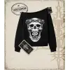 SKULL Kadın Kayık Yaka Sweatshirt