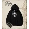 SKULL Oversize Unisex Kapşonlu Sweatshirt