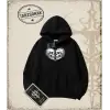 SKULL   Oversize Unisex Kapşonlu Sweatshirt