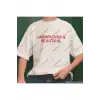 Slogan Unisex Yazılı Oversize Tshirt TWGWBR11