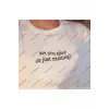 Slogan Unisex Yazılı Oversize Tshirt TWGWBR18