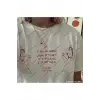 Slogan Unisex Yazılı Oversize Tshirt TWGWBR21
