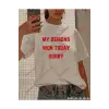 Slogan Unisex Yazılı Oversize Tshirt TWGWBR35