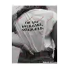 Slogan Unisex Yazılı Oversize Tshirt TWGWBR76