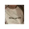 Slogan Unisex Yazılı Oversize Tshirt TWGWBR9