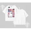 Smell of Fresh Food Kedi Baskılı Oversize Tshirt