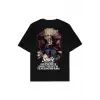 Smile Siyah Oversize Unisex T-shirt