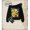 SMILEY Kadın Kayık Yaka Sweatshirt