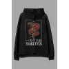 Snake Eyes Siyah Oversize Kapüşonlu Sweatshirt