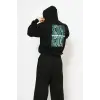 Snake Venomous Baskılı Oversize Unisex Premium Siyah