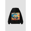 Spectrum Sırt Baskılı Oversize Unisex Siyah