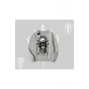 Stay Cool Kedi Baskılı Biskilet Sweatshirt