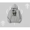 Stay Cool Kedi Baskılı Kapşonlu Sweatshirt
