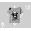 Stay Cool Kedi Baskılı Kayık Yaka Tshirt