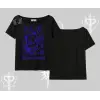 Stay Cool Kedi Baskılı Oversize Crop Tshirt