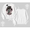 Stay Curious Kedi Baskılı Biskilet Sweatshirt
