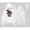 Stay Curious Kedi Baskılı Kapşonlu Sweatshirt