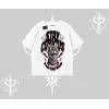 Stay Curious Kedi Baskılı Oversize Tshirt