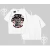 Stay Curious Kedi Baskılı Oversize Tshirt