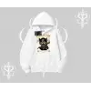 Street Cat Kedi Baskılı Kapşonlu Sweatshirt