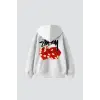 Sts Red Dıce Baskılı Oversize Unisex Beyaz
