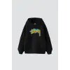 Sts Thermal Baskılı Oversize Unisex Siyah