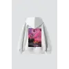 Summer Love Sırt Baskılı Oversize Unisex Beyaz