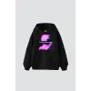 Temperature Baskılı Oversize Unisex Siyah