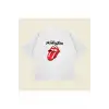 The Rolling Stones Baskılı Oversize Unisex Pamuklu Nefes Alan Kalın Kumaşlı