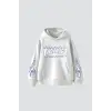 Thrasher Flam Baskılı Oversize Unisex Beyaz
