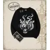 TIGER DarkArt   Oversize Unisex Bisiklet Yaka Sweatshirt