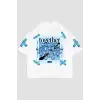 Together Sırt Baskılı Oversize Unisex Beyaz